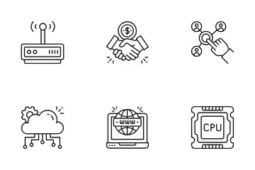 Network Communication Icon Pack
