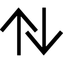 Free Arrow Data Up Icon