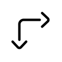 Free Arrows Move Right Down Arrow Arrows Icon
