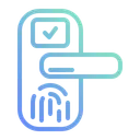 Free Door Knob Smart Door Fingerprint Icon
