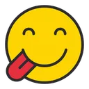 Free Artboard Copy Face Savoring Food Enjoying Face Icon