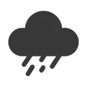 Free Rain Rainy Cloudy Icon