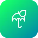 Free Rain Drop Umbrella Icon