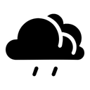 Free Weather Cloud Drizzle Icon