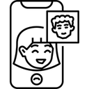 Free Video Call Communication Video Conference Icon