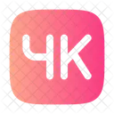 4k Quality  Icon