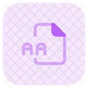 Aa File Audio File Audio Format Icon