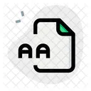 Aa File Audio File Audio Format Icon