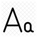 Aa A Letter Icon