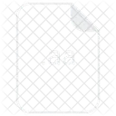 Aa File Document Icon