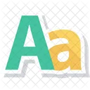 Aa Alphabet Creative Icon