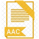 Aac Format Document Icon
