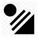 Abstract Circle Triangle Icon