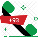 Afghanistan Code International Code Mobile Icon