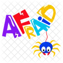 Afraid Word  Icon