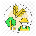 Farm Worker Employee Icon