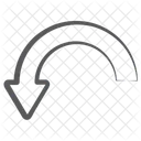 Arched Arrow  Icon