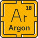 Argon Preodic Table Preodic Elements Icon