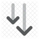 Arrows Down Decrease Icon