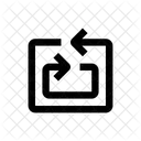 Arrows One Around Icon