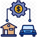 Asset Management Expense Allocation Icon