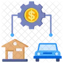 Asset Management Expense Allocation Icon