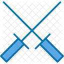 Athletic Exercise Fencing Icon