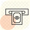 Atm banknote slot  Icon