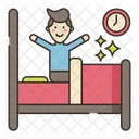 Awake Morning Bed Icon