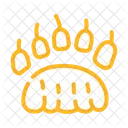 Bear Footprint Bear Leg Print Bear Hoof Print Icon