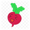 Beetroot Happy Vegetable Icon