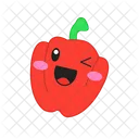 Pepper Happy Vegetable Icon