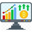 Bitcoin Growth Investment Price Increase Icon