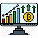 Bitcoin Growth Investment Price Increase Icon