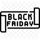 Ribbon Black Friday Sale Icon