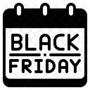 Black Friday Day Daily Calendar Icon