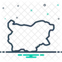 Bulgaria Map  Icon