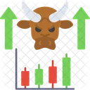 Bull Market Growth Bull Icon