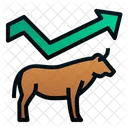 Bullish Uptrend Animal Icon
