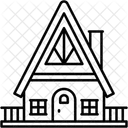 Bungalow Suburban One Level Icon