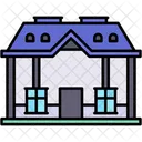 Bungalow Single Story Residential Icon