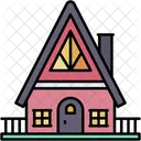 Bungalow Suburban One Level Icon