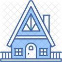 Bungalow Suburban One Level Icon