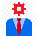 Setting Business Man Boss Icon