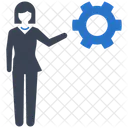 Business Brainstorming Gear Icon