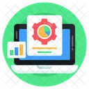 Business Analytics Business Management Data Management Icon