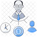 Business Management Strategy Financial Management Icon