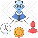 Business Management Strategy Financial Management Icon