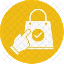 E Commerce Secure Shopping Bag Icon