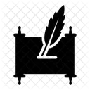 Calligraphy Manuscript Handwriting Icon